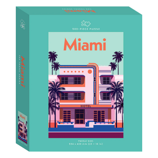 Hinkler Travel Poster 300pc Jigsaw: Miami (8264134918370)