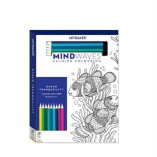 Hinkler Art Maker Masterclass: Mindwaves Calming Colouring Kit (7870271914210)