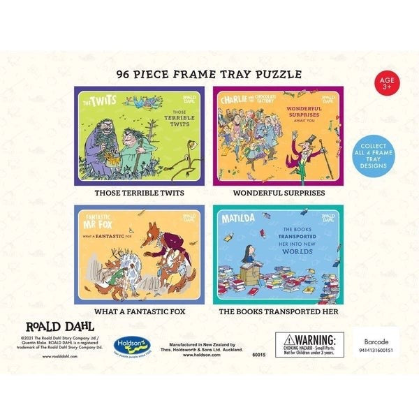 Holdson Roald Dahl S1 96pc Frame Tray Puzzle (8262291325154)