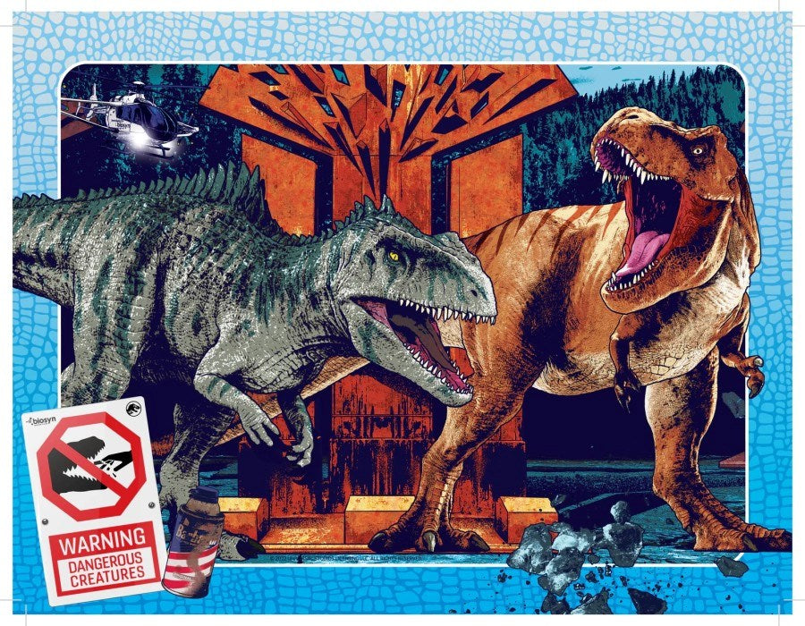 Holdson Jurassic Dominion 96pc Frame Tray Puzzle (Dino Battle) (8096337527010)