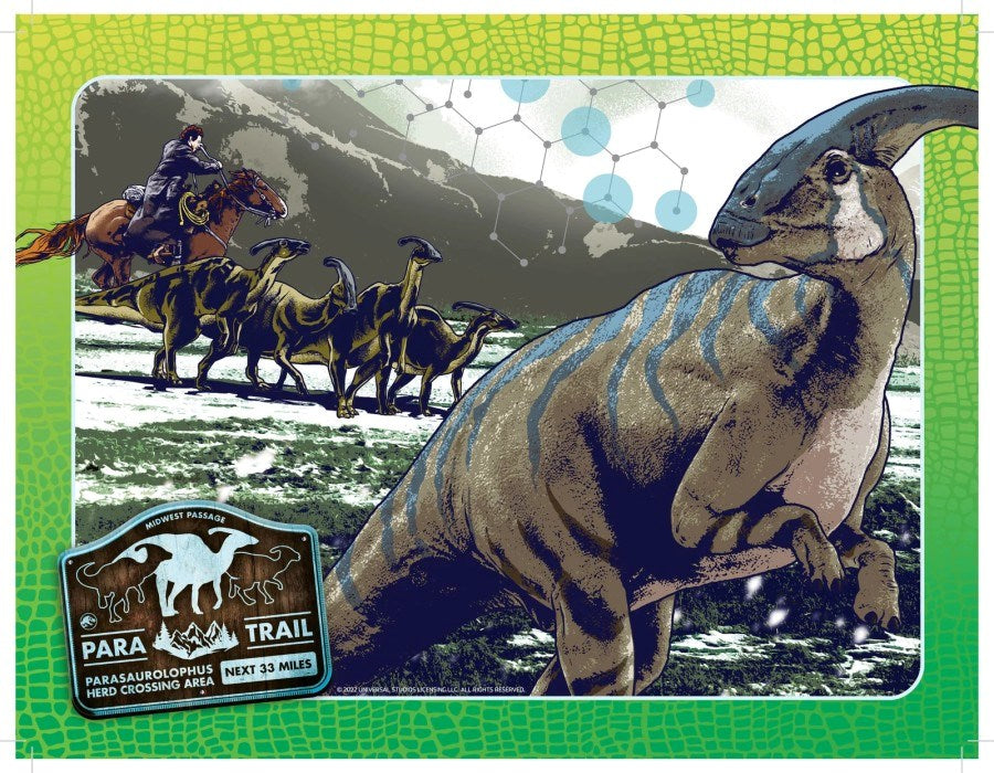 Holdson Jurassic Dominion 96pc Frame Tray Puzzle (Para Trail) (8096337461474)