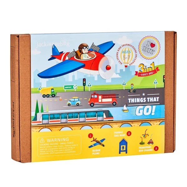 Jack In The Box 3 in 1 Craft Kits Things That Go (8096337330402)