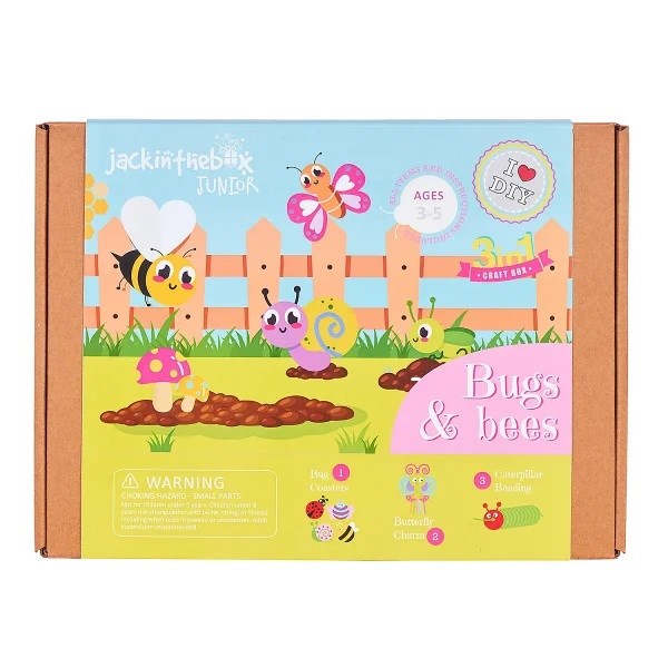 Jack In The Box 3 in 1 Craft Kits Bees & Bugs (8096337133794)