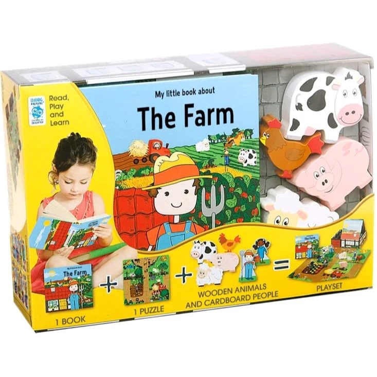 My Little Village The Farm Book and Puzzle (8096336183522)