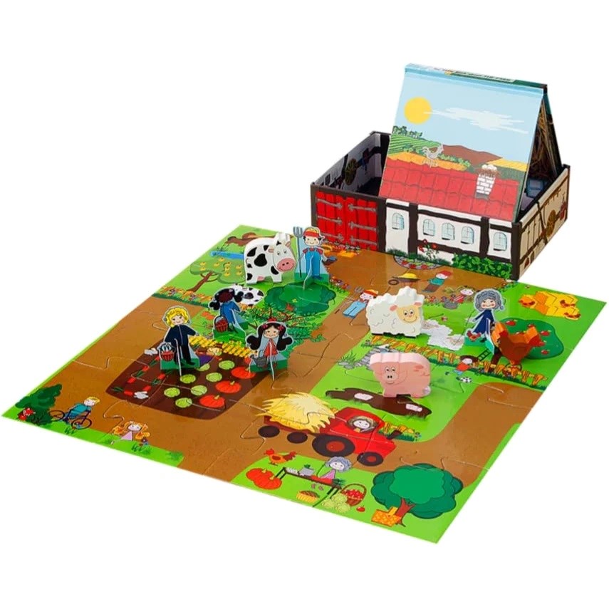 My Little Village The Farm Book and Puzzle (8096336183522)