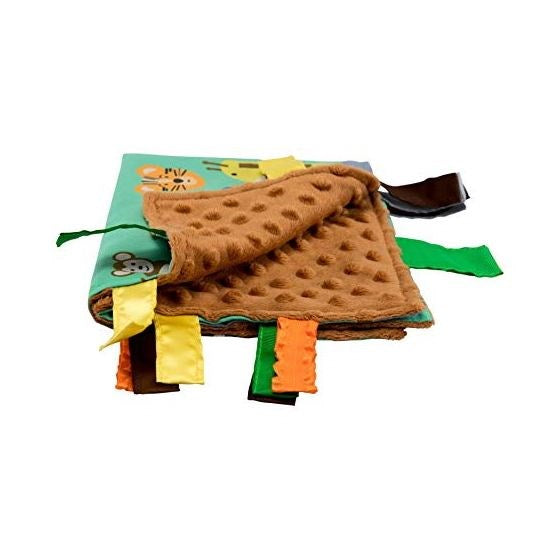 Baby Jack 35x45 Jungle Learning Lovey with Ribbon Tags (8237396951266)