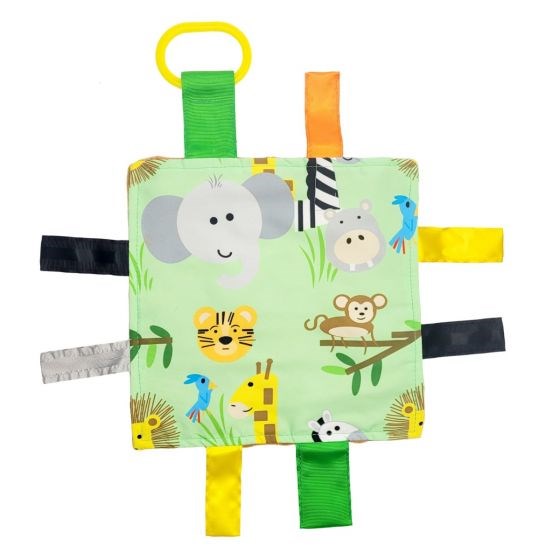 Baby Jack 20x20 Jungle Animals Crinkle Sensory Toy (8237397246178)