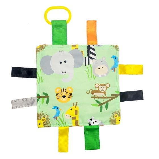 Baby Jack 20x20 Jungle Animals Crinkle Sensory Toy (8237397246178)