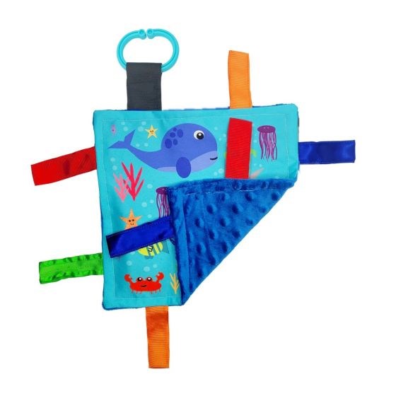 Baby Jack 20x20 Ocean Sea Animals Crinkle Sensory Toy (8237397311714)