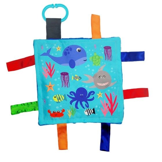 Baby Jack 20x20 Ocean Sea Animals Crinkle Sensory Toy (8237397311714)