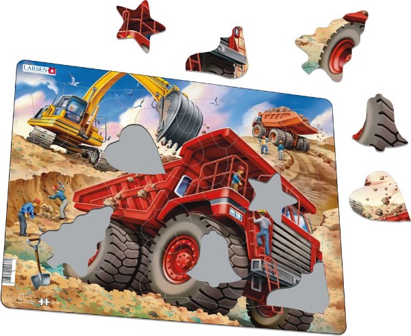 Larsen Maxi Puzzle Giant Dump Truck - 33 pieces (7765297955042)