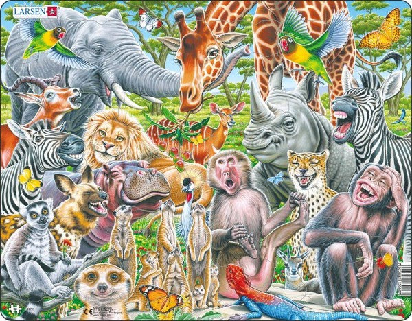 Larsen Maxi Puzzle Happy Afican Animals - 43 pieces (7765298184418)