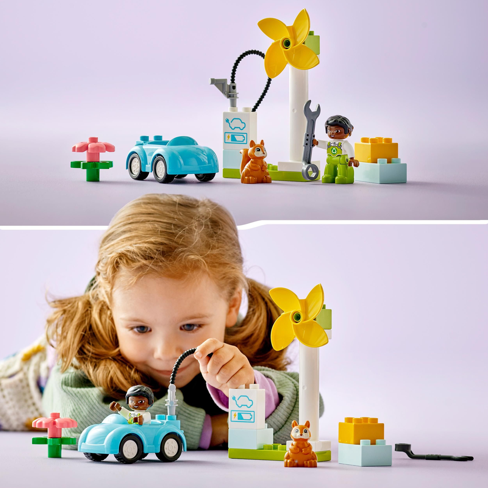 LEGO DUPLO Wind Turbine and Electric Car 10985 (8099087122658)