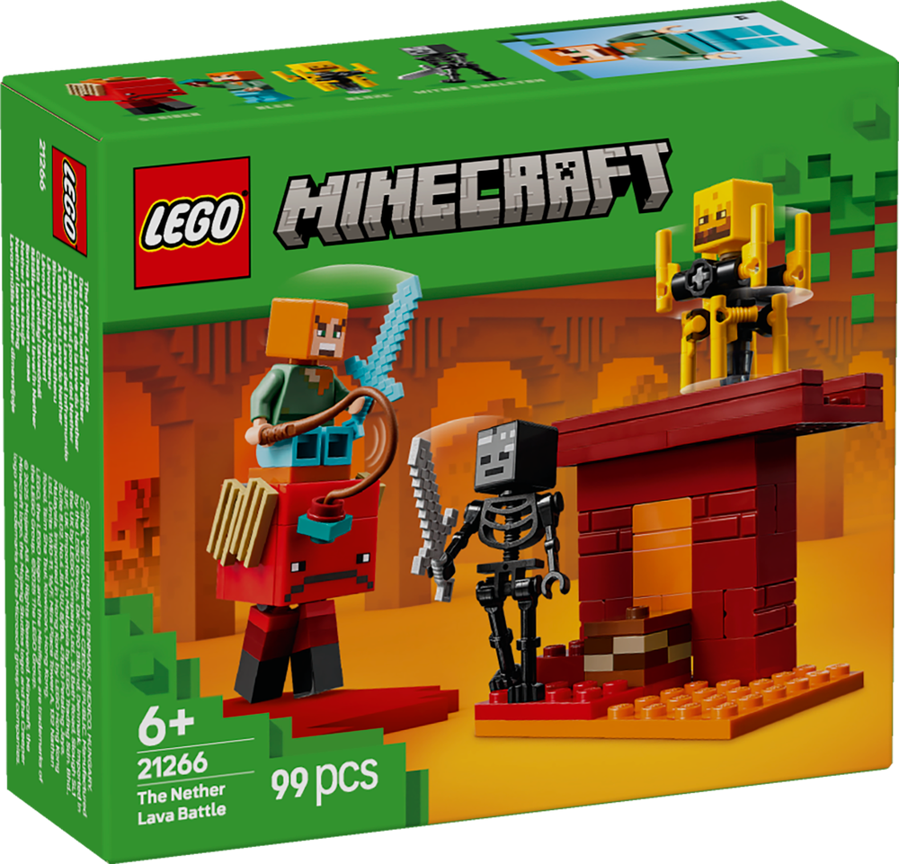 LEGO Minecraft The Nether Lava Battle 21266 (8776119845090)