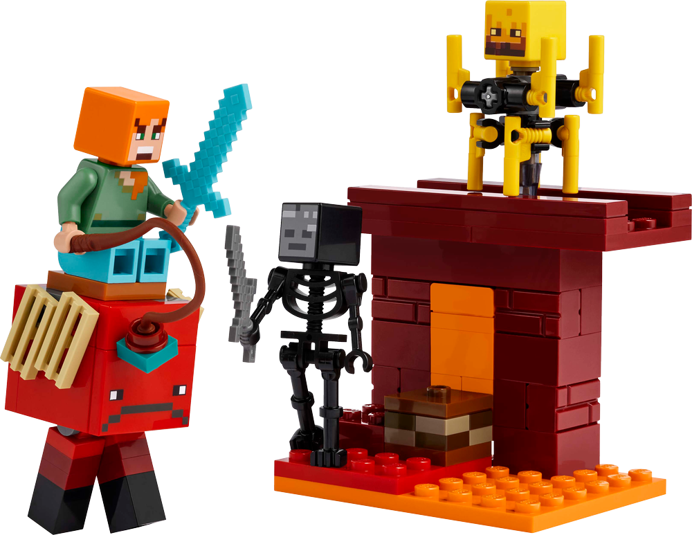 LEGO Minecraft The Nether Lava Battle 21266 (8776119845090)