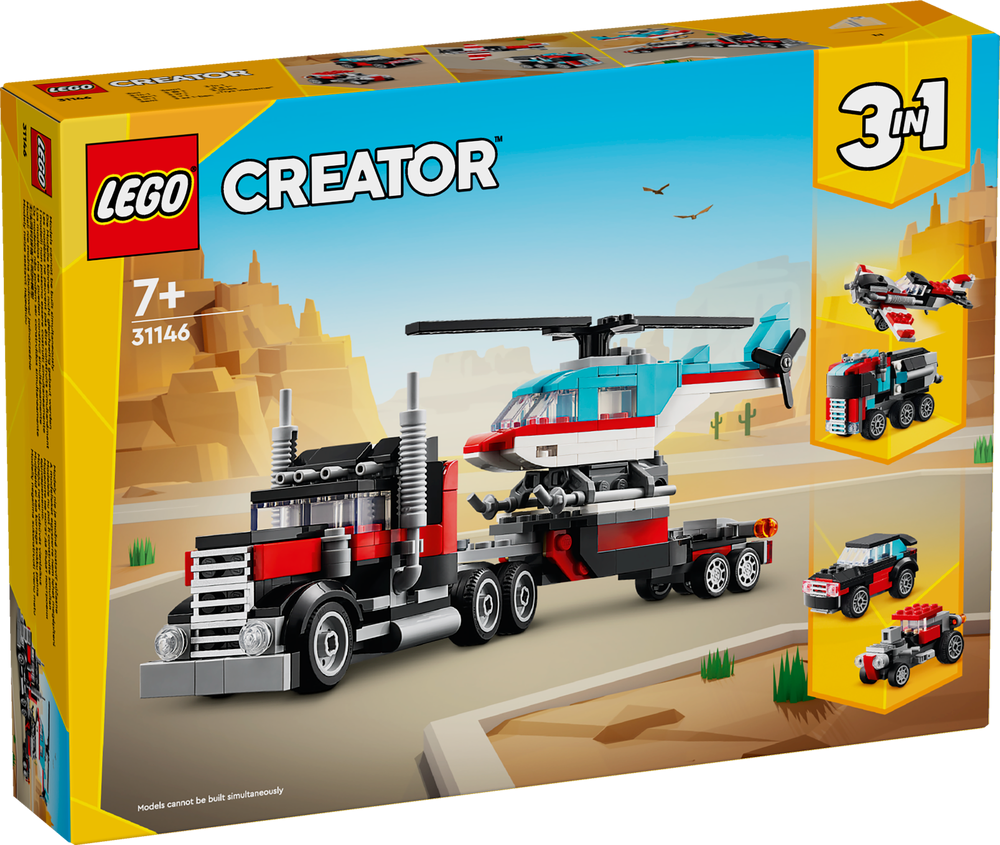 LEGO Creator Flatbed Truck with Helicopter 31146 (8266676404450)