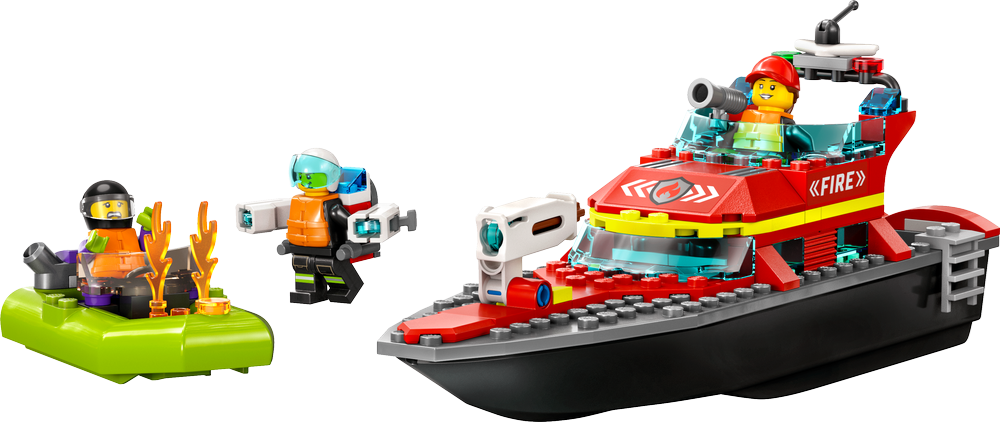 LEGO City Fire Rescue Boat 60373 (7986102075618)
