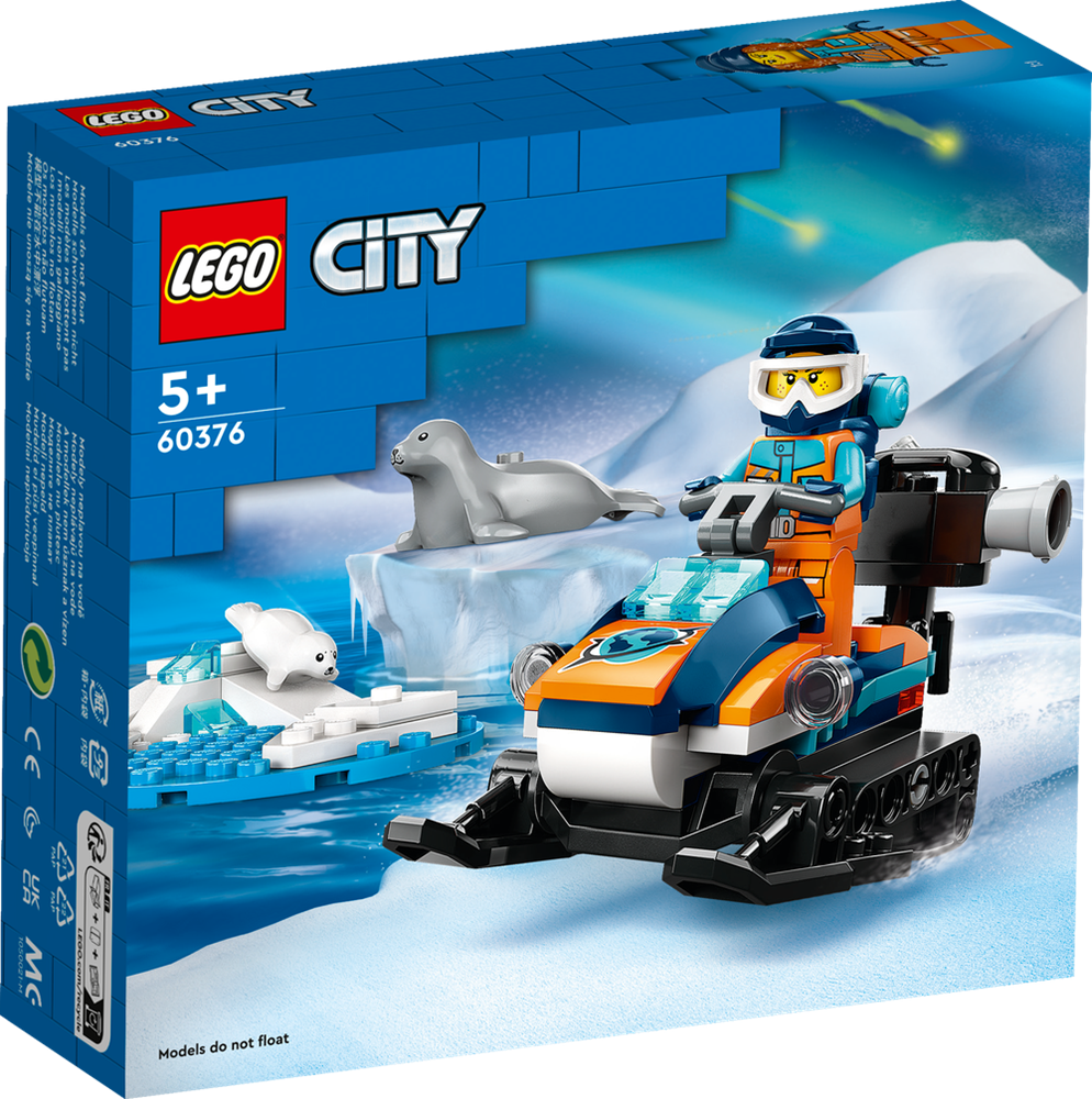 LEGO CITY Arctic Explorer Snowmobile 60376 (8099088335074)