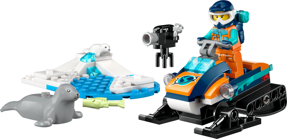 LEGO CITY Arctic Explorer Snowmobile 60376 (8099088335074)