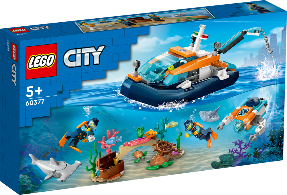 LEGO CITY Explorer Diving Boat 60377 (8099088367842)