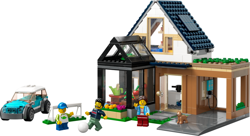 LEGO CITY Family House and Electric Car 60398 (8099088531682)