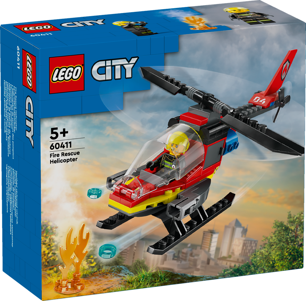 LEGO CITY Fire Rescue Helicopter 60411 (8266674208994)