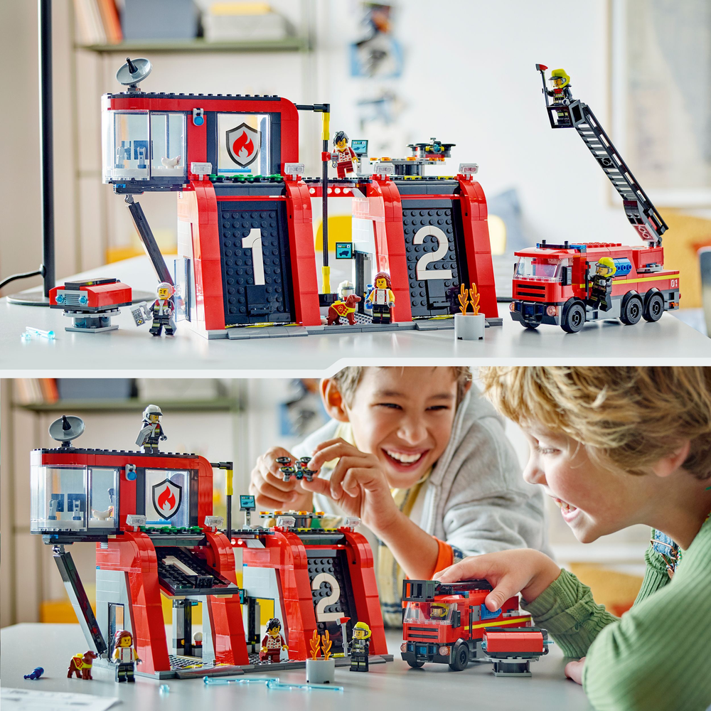 LEGO CITY Fire Station with Fire Truck 60414 (8266674471138)