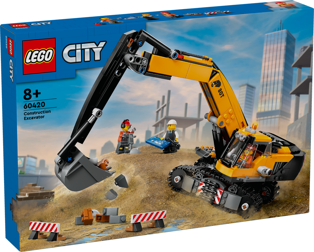 LEGO City Yellow Construction Excavator 60420 (8537448841442)