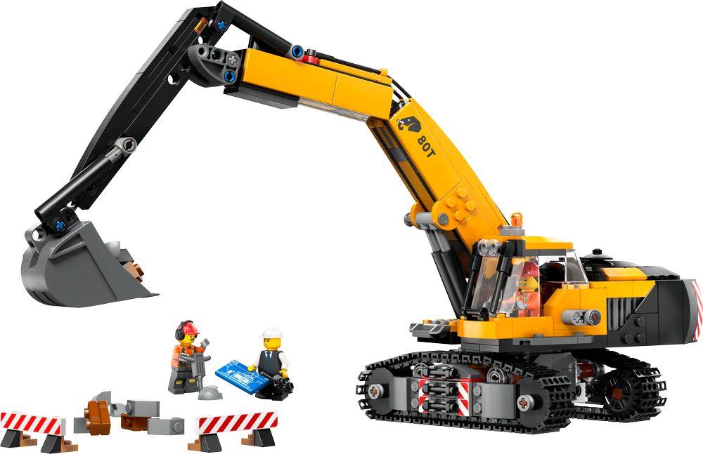 LEGO City Yellow Construction Excavator 60420 (8537448841442)