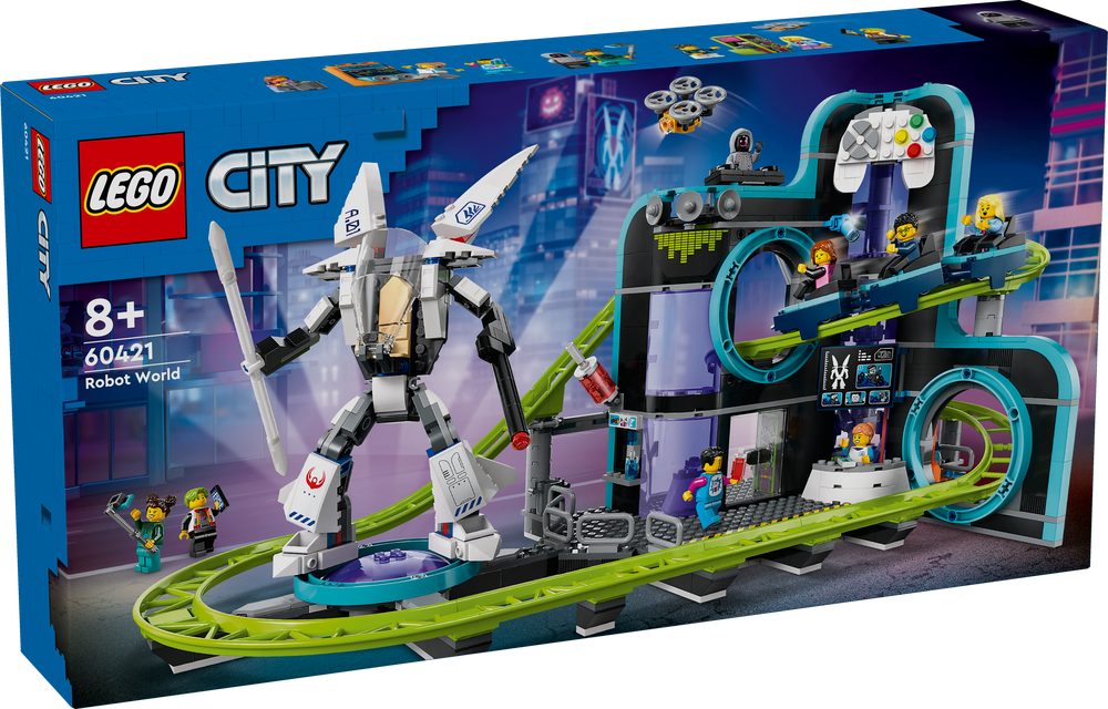 LEGO City Robot World Roller Coaster Park 60421 (8537448906978)