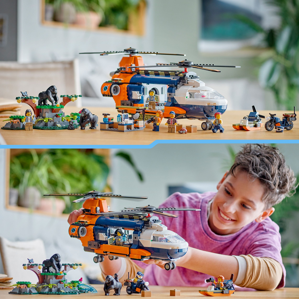 LEGO City Jungle Explorer Helicopter at Base Camp 60437 (8537447923938)