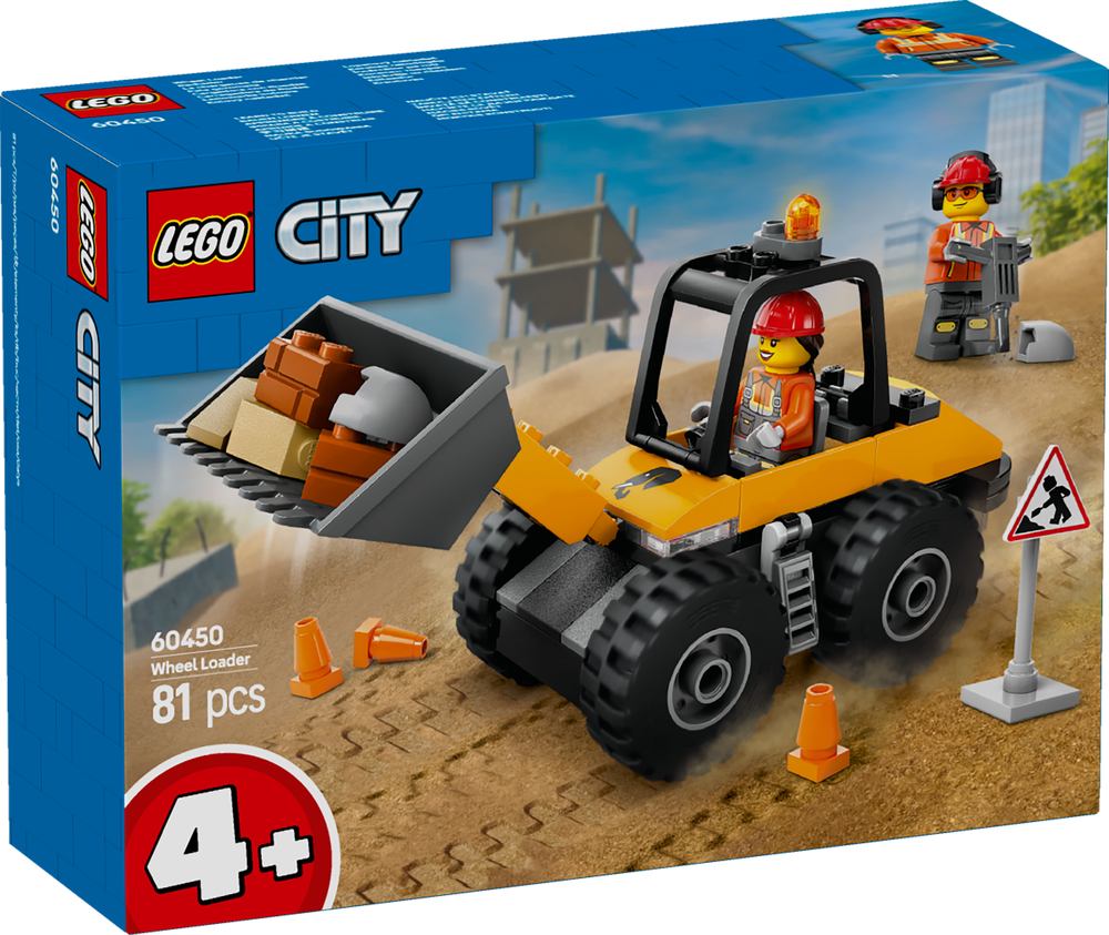 LEGO CITY Yellow Construction Wheel Loader 60450 (8776116273378)