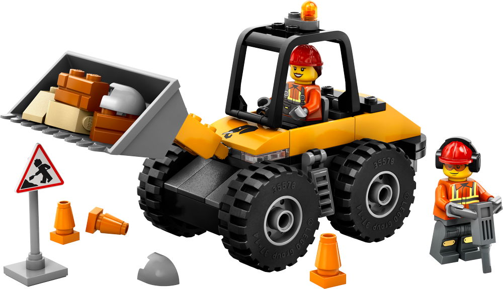 LEGO CITY Yellow Construction Wheel Loader 60450 (8776116273378)