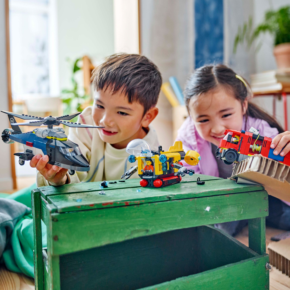 LEGO CITY Helicopter, Fire Truck & Submarine Remix 60462 (8776116699362)