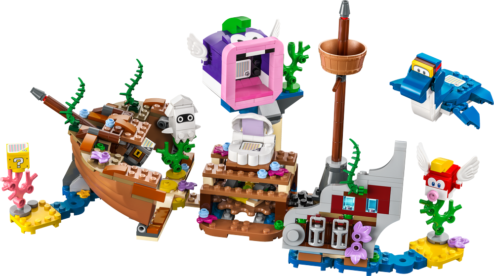LEGO Super Mario Dorrie's Sunken Shipwreck Adventure Expansion Set 71432 (8266787651810)