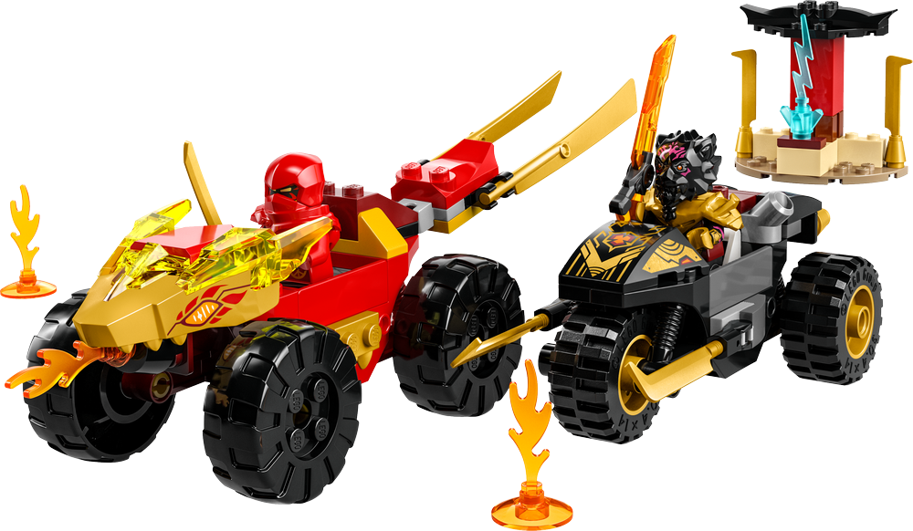 LEGO Ninjago Kai and Ras's Car and Bike Battle 71789 (8099088662754)