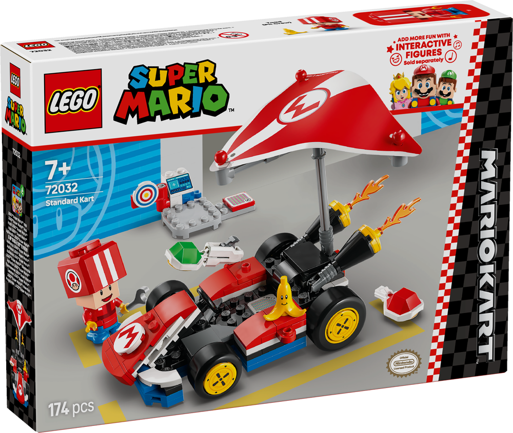 LEGO Super Mario Mario Kart – Standard Kart 72032 (8776120729826)