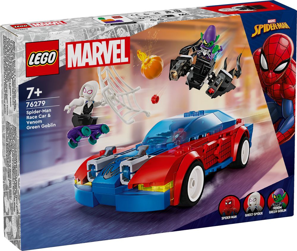 LEGO Super Heroes Marvel Spider-Man Race Car & Venom Green Goblin 76279 (8266677485794)
