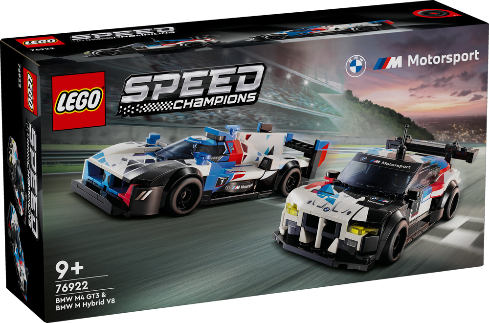 LEGO Speed Champions BMW M4 GT3 & BMW M Hybrid V8 Race Cars 76922 (8307659276514)