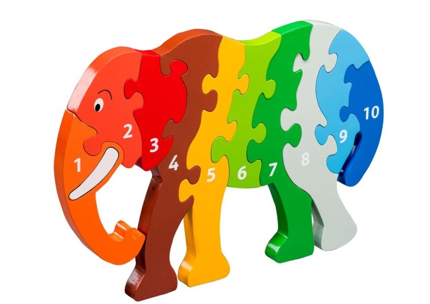 Lanca Kade 1-10 Puzzle - Elephant (7505791156450)