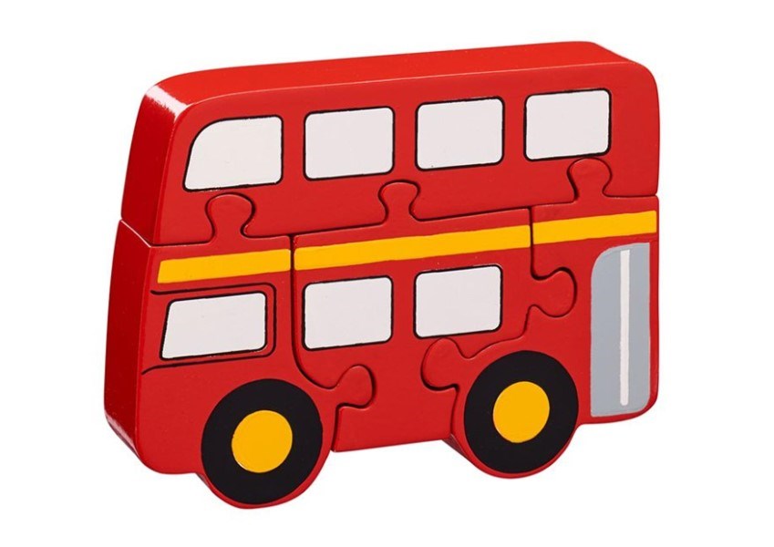 Lanka Kade Simple Puzzle - Red Bus (7505790959842)