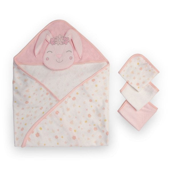 Little Linen Co. Hooded Towel and Washers - Ballerina Bunny (8238107328738)