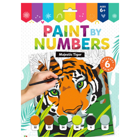 Hinkler Paint by Numbers: Majestic Tiger (8284863267042)