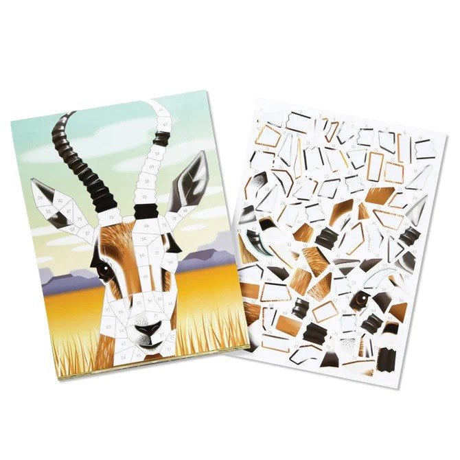Melissa and Doug Mosaic Sticker Pad - Safari Animals (8239142011106)