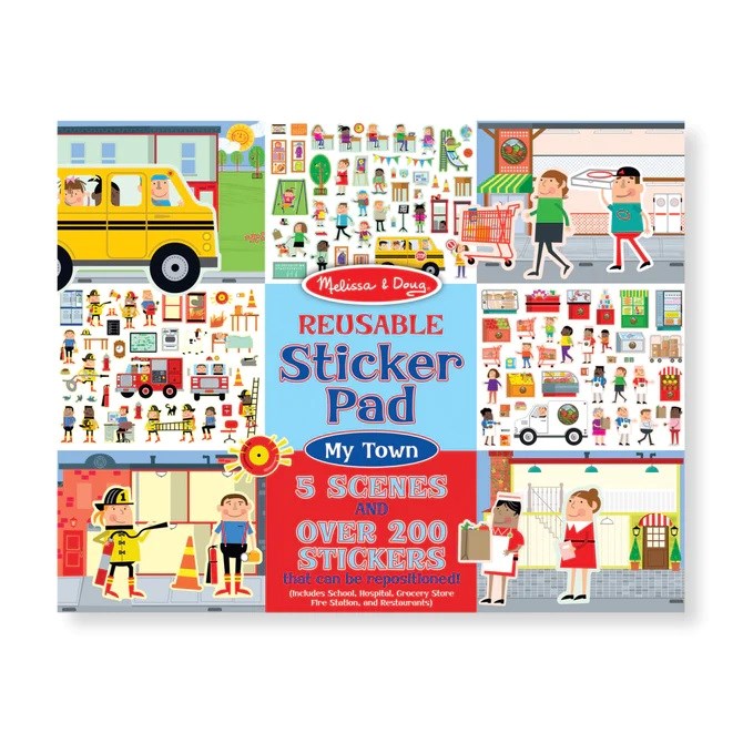 Melissa and Doug Reusable Sticker Pad - My Town (8239149154530)
