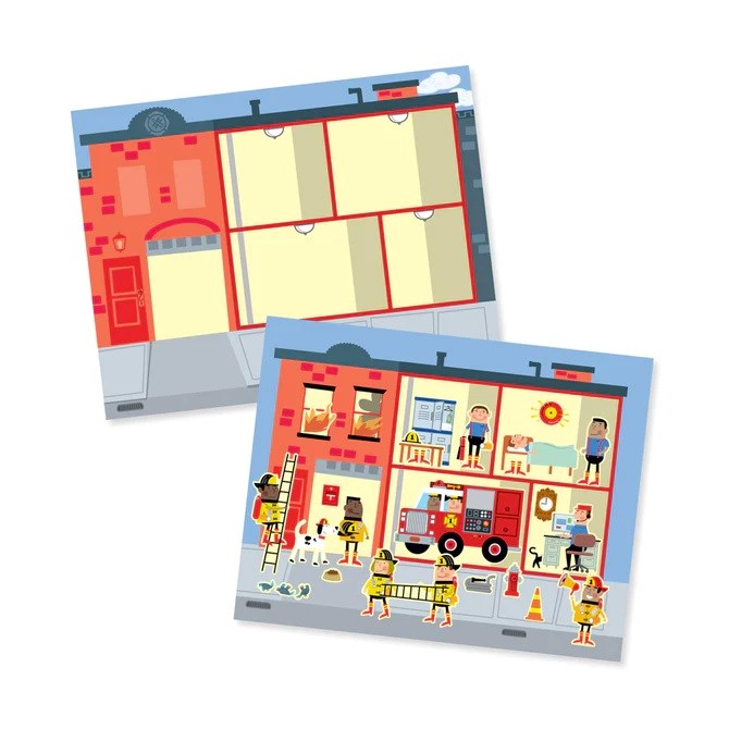 Melissa and Doug Reusable Sticker Pad - My Town (8239149154530)