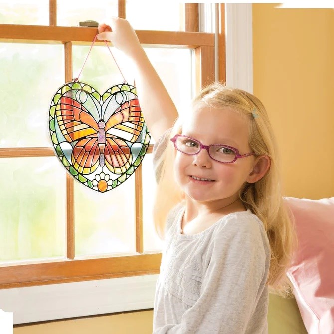 Melissa and Doug Stained Glass - Butterfly (8239149842658)