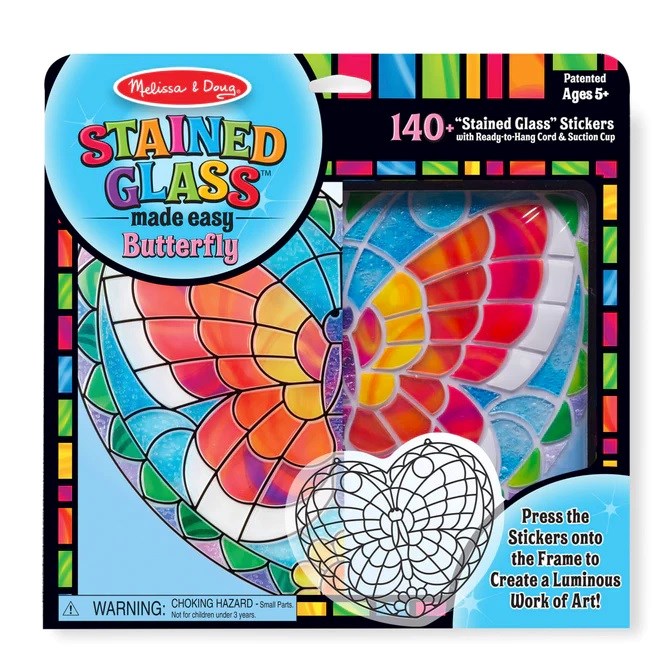 Melissa and Doug Stained Glass - Butterfly (8239149842658)