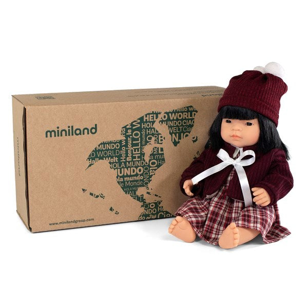 Miniland Asian Girl and 31558 Outfit 38cm Boxed (7794311495906)