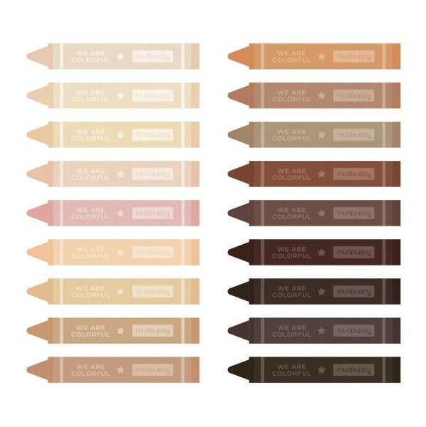 Mudpuppy We Are Colourful Skin Tone Drawing Set (7762945638626)